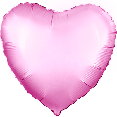 Сердце Розовый фламинго 18"/45см шар фольга