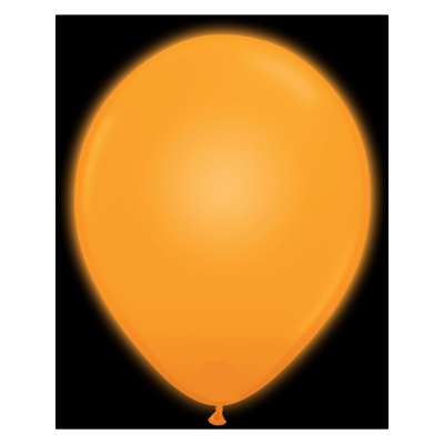 Воздушные шары с гелием и обработкой Светящиеся Пастель Orange Оранжевый 005 12"/30 см