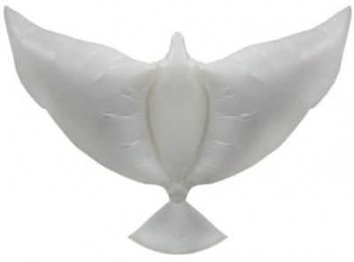 Фигура Воздушный надувной голубь Белый 34''/86 см шар фольга