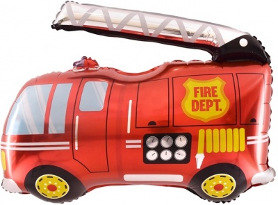 Фигура Пожарная машина 32''/81 см шар фольга
