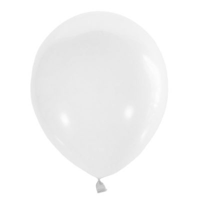 Воздушные шары с гелием и обработкой Пастель White Белый 004 12"/30 см
