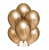 Облако из шаров Хром Золото 17 шаров с гелием и обработкой Хай-флоат
