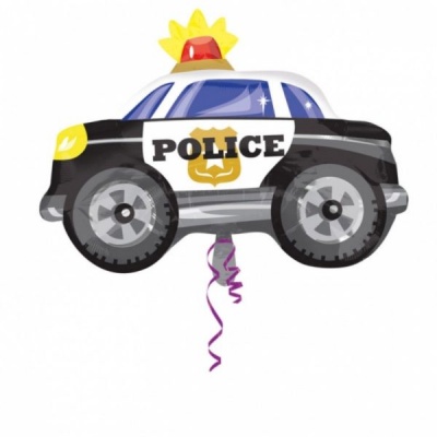 Шар фольга Фигура Машина Полиция 50х38 см с гелием