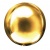 Сфера 3D GOLD 20"/51 см шар фольга