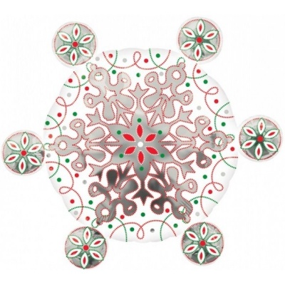 Фигура Снежинка 41х69 см шар фольга