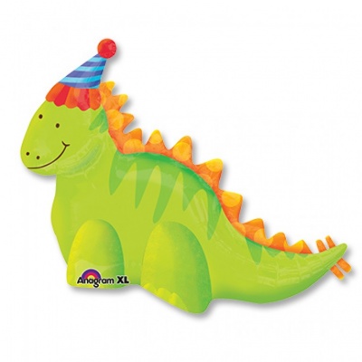 Фигура Динозавр праздничный 74х79см шар фольга