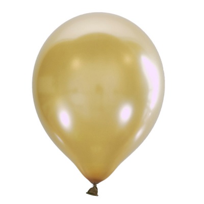Воздушные шары с гелием и обработкой Металлик Gold Золотой 025 12"/30 см