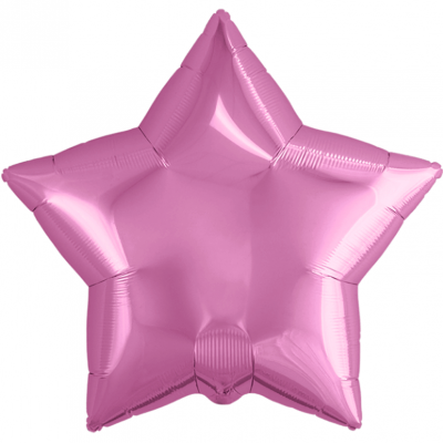 Звезда A Розовый 18"/45 см шар фольга