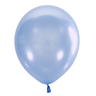 Воздушные шары с гелием и обработкой Перламутр BLUE Голубой 071 12"/30 см