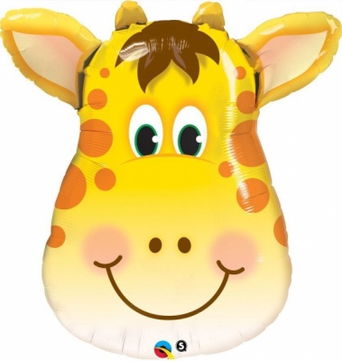 Фигура Жираф голова 76см шар фольга