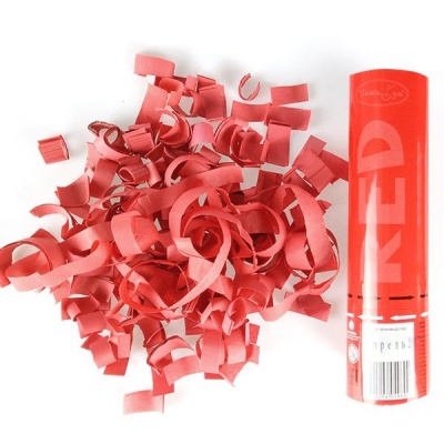 Пневмохлопушка Красное конфетти 20 см УТ-00016039 Arts&Crafts Co.,Ltd