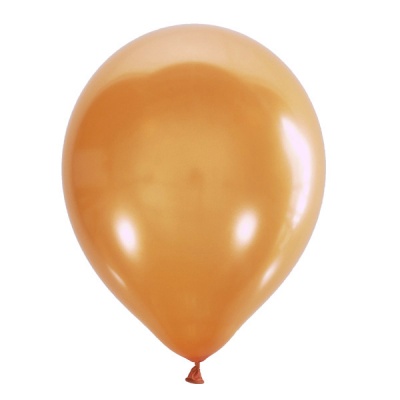 Воздушные шары с гелием и обработкой Металлик ORANGE Оранжевый 024 12"/30 см