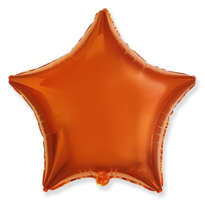 Звезда Orange 18"/45см шар фольга