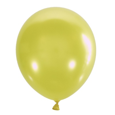 Воздушные шары с гелием и обработкой Металлик Yellow Желтый 021 12"/30 см