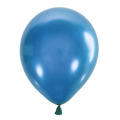 Воздушные шары с гелием и обработкой Металлик BLUE Синий 022 12"/30 см