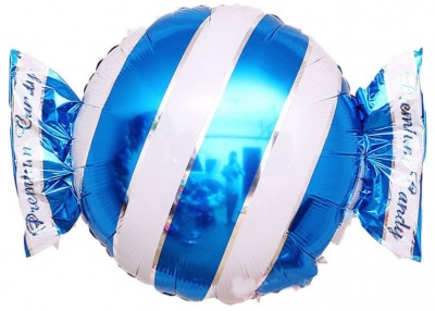 Фигура Конфета, Синий 18''/46 см шар фольга