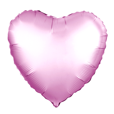 Сердце Розовый сатин 18"/45см шар фольга