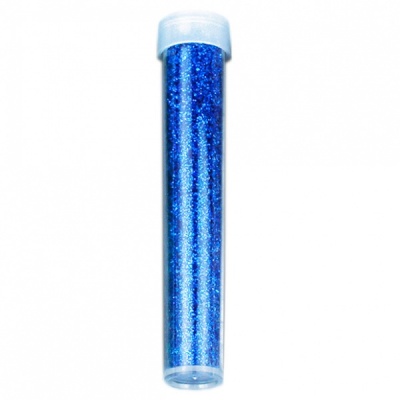 глиттер в баночке для слаймов синий 8 см Веселый праздник  УТ-00018476